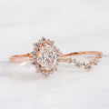 Rose Gold Plated 5A Zircon Couple Ring For Women European American Fashion Jewelry view 1