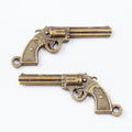 Zinc Alloy Pistol Charm Pendant No.567238 for DIY Necklace Bracelet Jewelry Making view 2