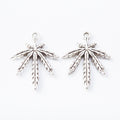 Zinc Alloy Maple Leaf Charm Pendant No.047097 for DIY Necklace Bracelet Jewelry Making view 3