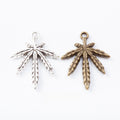 Zinc Alloy Maple Leaf Charm Pendant No.047097 for DIY Necklace Bracelet Jewelry Making view 1