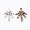 Zinc Alloy Maple Leaf Charm Pendant No.047097 for DIY Necklace Bracelet Jewelry Making view 4