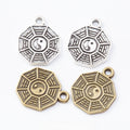 Zinc Alloy Tai Chi Bagua Charm Pendant for DIY Necklace Bracelet Jewelry Making view 1