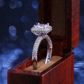 Luxury Square Cubic Zirconia Full Pave Women's Ring For Engagement Wedding Jewelry view 4