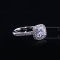 Luxury Square Cubic Zirconia Full Pave Women's Ring For Engagement Wedding Jewelry view 5