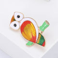 Alloy Enamel Cartoon Owl Brooch For Fashion Clothing Accessories view 4