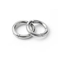 Minimalist Silver Alloy Round Hoop Clip On Huggie Earrings For Women Hip Hop Street Punk Earrings view 4