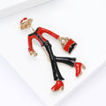 Korean Style Alloy Enamel Bag Girl Brooch Pin For Handbags view 4
