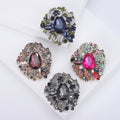 Alloy Crystal Bohemian Brooch Pin For Elegant Versatile Clothing Accessories view 1