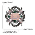 Alloy Rhinestone Wreath Brooch Pin For Women's Cardigans view 4