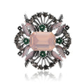 Alloy Rhinestone Wreath Brooch Pin For Women's Cardigans view 5