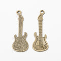 Zinc Alloy Guitar Charm Pendant No.376609 for DIY Necklace Bracelet Jewelry Making view 3