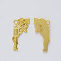 Zinc Alloy Pistol Charm Pendant for DIY Necklace Bracelet Jewelry Making view 4
