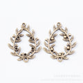 Zinc Alloy Teardrop Leaf Charm Pendant for DIY Necklace Bracelet Jewelry Making view 3