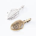 Zinc Alloy Feather Leaf Charm Pendant for DIY Necklace Bracelet Jewelry Making view 1