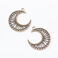 Zinc Alloy Moon Charm Pendant No.688280 for DIY Necklace Bracelet Jewelry Making view 3
