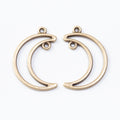 Zinc Alloy Moon Charm Pendant No.180789 for DIY Necklace Bracelet Jewelry Making view 3