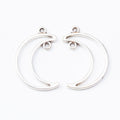 Zinc Alloy Moon Charm Pendant No.180789 for DIY Necklace Bracelet Jewelry Making view 2