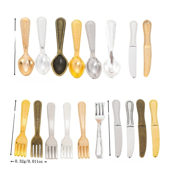 Zinc Alloy Cutlery Charm Pendant for DIY Necklace Bracelet Jewelry Making