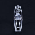 Clear Texture Water Drop Zircon Ring European American Street Fashion Women's Jewelry view 5