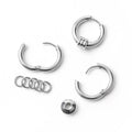 Hip Hop Street Punk Stainless Steel Ear Cuff Stud Earrings For Men Trendy Personality Style view 4