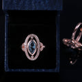 Rose Gold Plated Copper Micro Paved Zircon Ring For Women Creative Fashion Cross Border Jewelry view 3