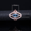 Rose Gold Plated Copper Micro Paved Zircon Ring For Women Creative Fashion Cross Border Jewelry view 5
