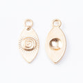 Zinc Alloy Eye Charm Pendant No.957857 for DIY Necklace Bracelet Jewelry Making view 2