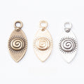 Zinc Alloy Eye Charm Pendant No.957857 for DIY Necklace Bracelet Jewelry Making view 1