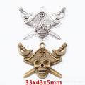 Zinc Alloy Skull Charm Pendant No.557142 for DIY Necklace Bracelet Jewelry Making view 1