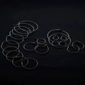 Bohemian Oversized Layered Round Hoop Tassel Alloy Drop Statement Nightclub Fashion Earrings view 4