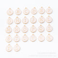 Black Zinc Alloy Letter A-Z Charm Pendant for DIY Necklace Bracelet Jewelry Making view 3