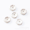 6/8mm Rhinestone Wheel Ring Spacer Beads For DIY Bracelet Jewelry Accessories 1000 Pcs Bag view 4
