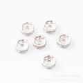 6/8mm Rhinestone Wheel Ring Spacer Beads For DIY Bracelet Jewelry Accessories 1000 Pcs Bag view 5