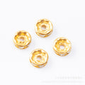 6/8mm Rhinestone Wheel Ring Spacer Beads For DIY Bracelet Jewelry Accessories 1000 Pcs Bag view 2