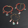 European Christmas Alloy Enamel Snowflake Christmas Tree Bracelet Fashion Jewelry view 1