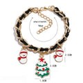European Christmas Alloy Enamel Snowflake Christmas Tree Bracelet Fashion Jewelry view 3
