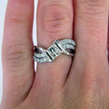 Bold Square Zircon Cocktail Ring Unisex European American Fashion Finger Jewelry view 3