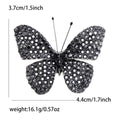 Elegant Alloy Rhinestone Butterfly Brooch Pin For Women's Suits And Coats view 7