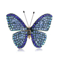 Elegant Alloy Rhinestone Butterfly Brooch Pin For Women's Suits And Coats view 5