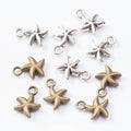 Zinc Alloy Starfish Charm Pendant No.481419 for DIY Necklace Bracelet Jewelry Making view 1