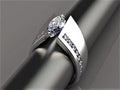 Fashion Marquise Zircon Women's Ring European American Hot Selling Hand Jewelry view 2