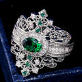 European Vintage Palace Style Copper Ring For Women Fashion Jewelry Accessories view 1