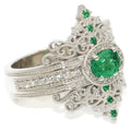 European Vintage Palace Style Copper Ring For Women Fashion Jewelry Accessories view 4