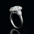 European American Pear Shape Teardrop Cubic Zirconia Sparkle Ring For Women Engagement Jewelry view 2