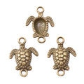 Zinc Alloy Turtle Charm Pendant No.974679 for DIY Necklace Bracelet Jewelry Making view 2