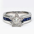 Korean Style Star Finger Ring Creative Fresh Fashion Women's Ring Pinky Jewelry view 1