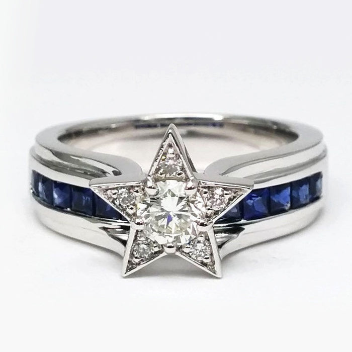 Korean Style Star Finger Ring Creative Fresh Fashion Women's Ring Pinky Jewelry