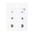 Candy Color Round Enamel Stud Set For Women, Small Irregular Geometric Alloy Fashion Earrings view 5
