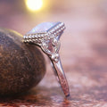 Vintage Rhombus Hollow Faux Opal Ring Women's Fashion Jewelry Direct Supply view 4