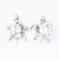 Zinc Alloy Turtle Charm Pendant for DIY Necklace Bracelet Jewelry Making view 3